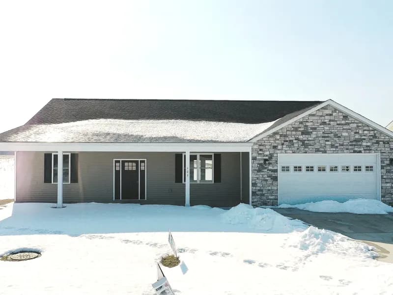 The Lily, a completed Four Oaks home in Spencer, Indiana.