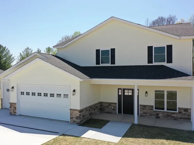 The Magnolia, a completed Four Oaks home in Spencer, Indiana.