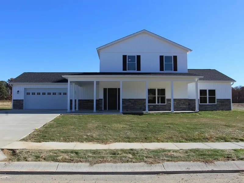 The Maple, a completed Four Oaks home in Spencer, Indiana.