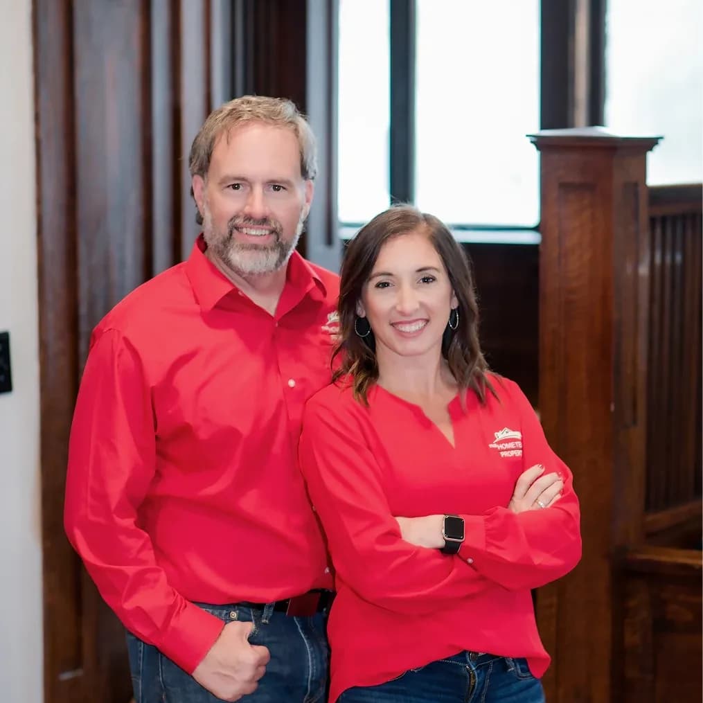 Rob and Samantha of The HOME TEAM Properties at their Spencer office.